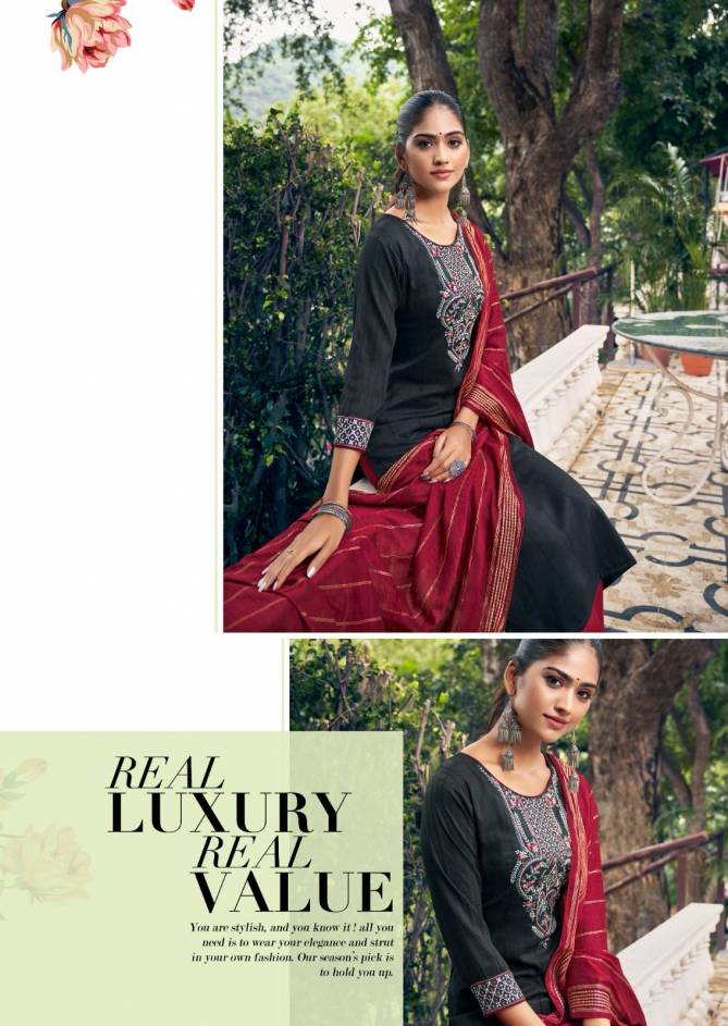 Parampara 2 By Ladies Flavour Embroidery Kurti With Bottom Dupatta Wholesale Shop In Surat